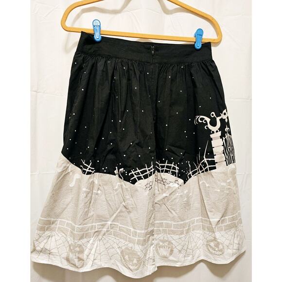DISNEY Tim Burton The Nightmare Before Christmas Moon Skirt Size Small - Picture 2 of 10